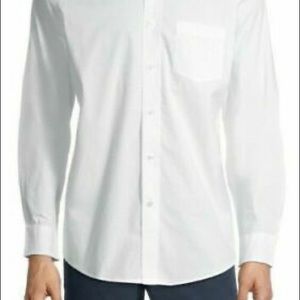 NWT George White Long Sleeve Poplin Shirt